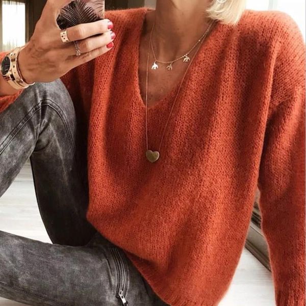 women's sweaters women knitted sweater casual pull fall v-neck long sleeve jumper winter loose pullover female knit, White;black
women's sweaters women knitted sweater casual pull fall v-neck long sleeve jumper winter loose pullover female knit, White;black