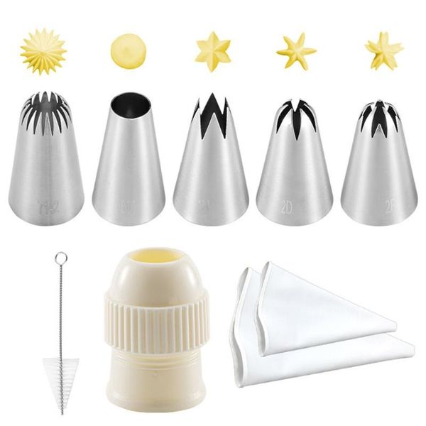 9pcs cake decorating kits icing tips nozzles pastry bags coupler cleaning brush baking tool diy cupcakes cookies & tools
9pcs cake decorating kits icing tips nozzles pastry bags coupler cleaning brush baking tool diy cupcakes cookies & tools