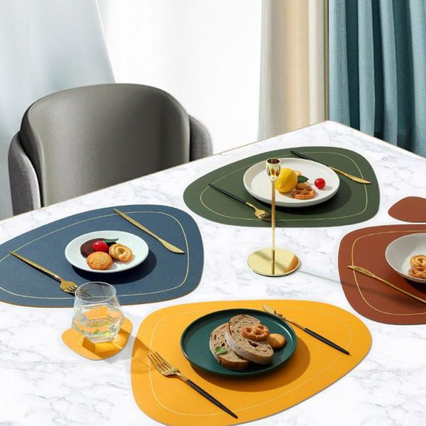 mats & pads double-layer lrregular oil-proof heat lnsulation pad placemat washable pvc dining table set mat kitchen home
mats & pads double-layer lrregular oil-proof heat lnsulation pad placemat washable pvc dining table set mat kitchen home