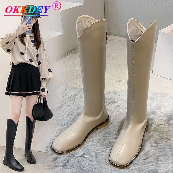 boots women's leather riding boots, simple round-toe zipper shoes, thick mid-heel, knee-high winter long women, Black
boots women's leather riding boots, simple round-toe zipper shoes, thick mid-heel, knee-high winter long women, Black