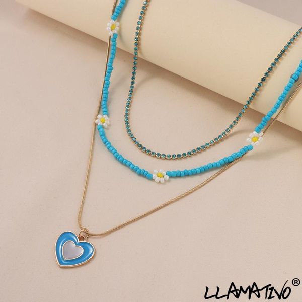 chains boho handmade daisy flower beaded heart pendant necklace for women multilayer crystal chain seed beads strand necklaces jewelry, Silver
chains boho handmade daisy flower beaded heart pendant necklace for women multilayer crystal chain seed beads strand necklaces jewelry, Silver