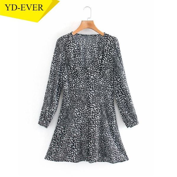 fashion women leopard print dress long sleeve office ladies v neck mini 2w148 casual dresses, Black;gray
fashion women leopard print dress long sleeve office ladies v neck mini 2w148 casual dresses, Black;gray