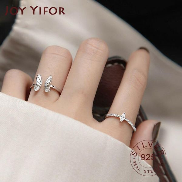 cluster rings 925 sterling silver korean white three-dimensional butterfly zircon double ring set unique design insect combination, Golden;silver
cluster rings 925 sterling silver korean white three-dimensional butterfly zircon double ring set unique design insect combination, Golden;silver