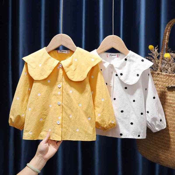 cute polka dot blouse for toddler girl peter pan collar children clothing spring fashion infant baby kids shirt ruffle, White;black
cute polka dot blouse for toddler girl peter pan collar children clothing spring fashion infant baby kids shirt ruffle, White;black