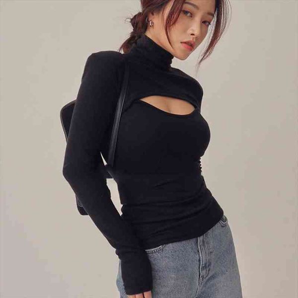 women ribber knitted turtleneck autumn korean slim pullover sweater casual soft warm long sleeve hollow pullover, White;black
women ribber knitted turtleneck autumn korean slim pullover sweater casual soft warm long sleeve hollow pullover, White;black