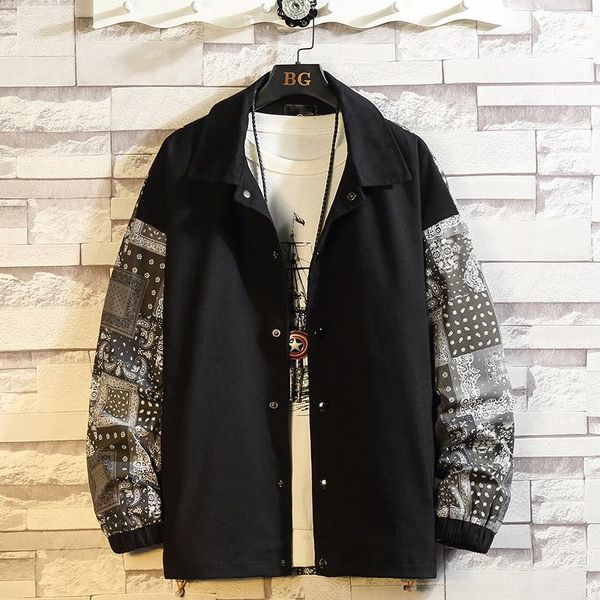men's jackets 2021spring jacket men printed pattern outerwear fashion causal coat button windbreaker street loose clothes male plus siz, Black;brown
men's jackets 2021spring jacket men printed pattern outerwear fashion causal coat button windbreaker street loose clothes male plus siz, Black;brown
