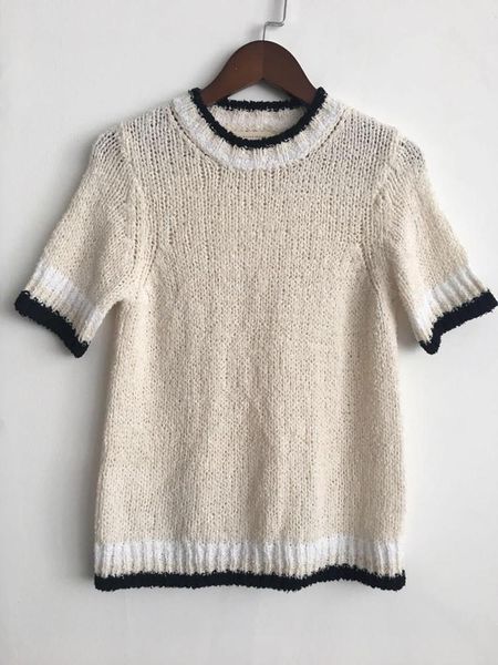 spring summer knitted women sweater lady short sleeve o-neck color patchwork knitwear tee female pullover t-shirt women's sweaters, White;black
spring summer knitted women sweater lady short sleeve o-neck color patchwork knitwear tee female pullover t-shirt women's sweaters, White;black