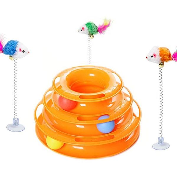 cat toys 3-layer turntable track ball with 10 funny stick interactive play circle satisfies 's hunting toy
cat toys 3-layer turntable track ball with 10 funny stick interactive play circle satisfies 's hunting toy