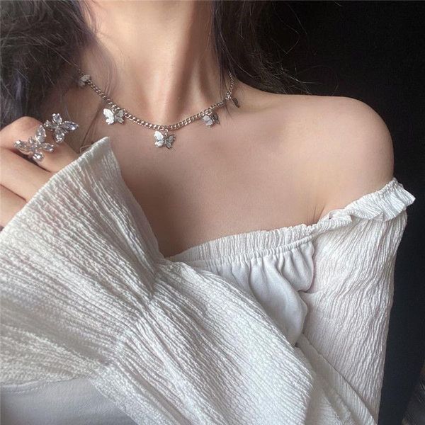 trendy silver color butterfly necklace women chain cute statement woman choker necklaces fashion pendant jewellery collar chokers, Golden;silver
trendy silver color butterfly necklace women chain cute statement woman choker necklaces fashion pendant jewellery collar chokers, Golden;silver