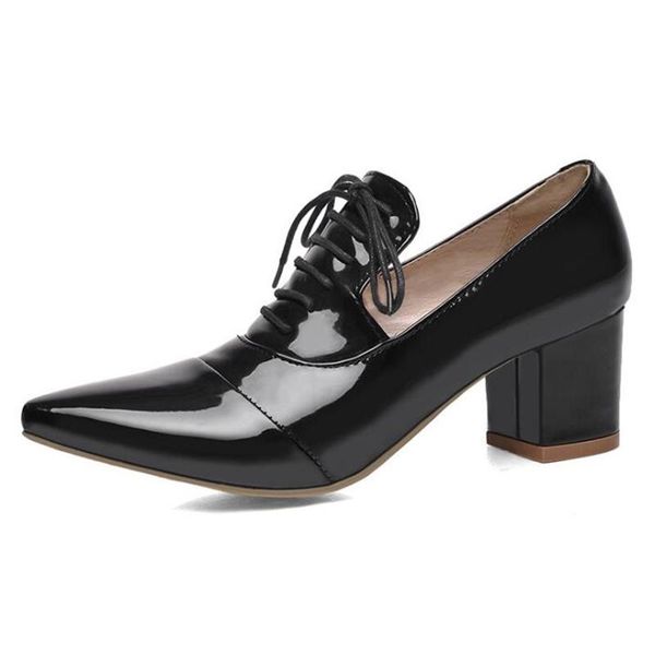 dress shoes fashion patent leather pointed toe women pumps thick high heel solid for oxfords black pink red white 1016
dress shoes fashion patent leather pointed toe women pumps thick high heel solid for oxfords black pink red white 1016