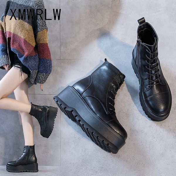 boots xmwrlw split leather ankle for women autumn winter shoes thick sole platform high heels woman, Black
boots xmwrlw split leather ankle for women autumn winter shoes thick sole platform high heels woman, Black