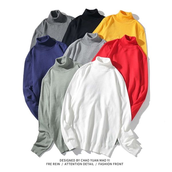 men's sweaters sweatshirt autumn and winter long sleeve warm base shirt slim korean solid color high collar sweater wear umg7, White;black
men's sweaters sweatshirt autumn and winter long sleeve warm base shirt slim korean solid color high collar sweater wear umg7, White;black
