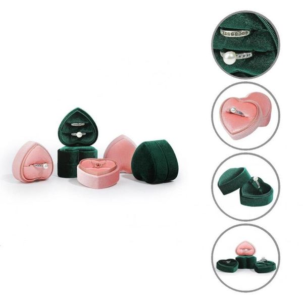 jewelry pouches, bags simple double rings case fashion appearance practical space-saving solid color box ring holder, Pink;blue
jewelry pouches, bags simple double rings case fashion appearance practical space-saving solid color box ring holder, Pink;blue