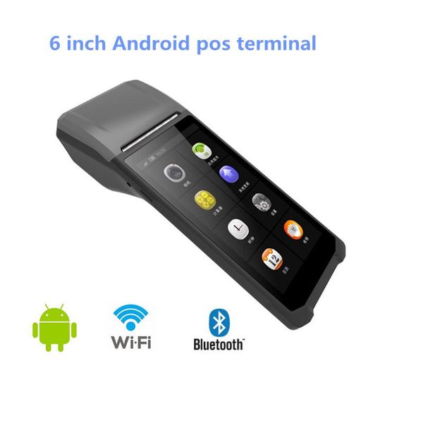 

inch android 8.1 pda handheld terminal 3g wifi built-in 58mm thermal receipt printer bluetooth for e-boleta google play printers