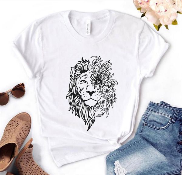 and women lion face floral mens t shirts print short sleeve o neck loose ladies causal tee clothes, White;black
and women lion face floral mens t shirts print short sleeve o neck loose ladies causal tee clothes, White;black