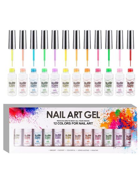 nail art kits painted gel polish set 12 colors luminous polishes 3d spray paint fluorescence thread glue
nail art kits painted gel polish set 12 colors luminous polishes 3d spray paint fluorescence thread glue