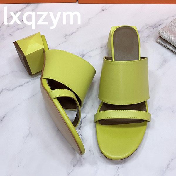 real leather mid heels slippers narrow band women slides round toe thick heel shoes ladies summer outwear vacation sandals, Black
real leather mid heels slippers narrow band women slides round toe thick heel shoes ladies summer outwear vacation sandals, Black