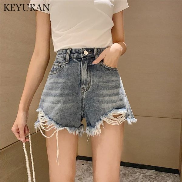 women's shorts casual 2021 european and american bf summer wind female high waist denim women hole tassel loose burr jeans, White;black
women's shorts casual 2021 european and american bf summer wind female high waist denim women hole tassel loose burr jeans, White;black