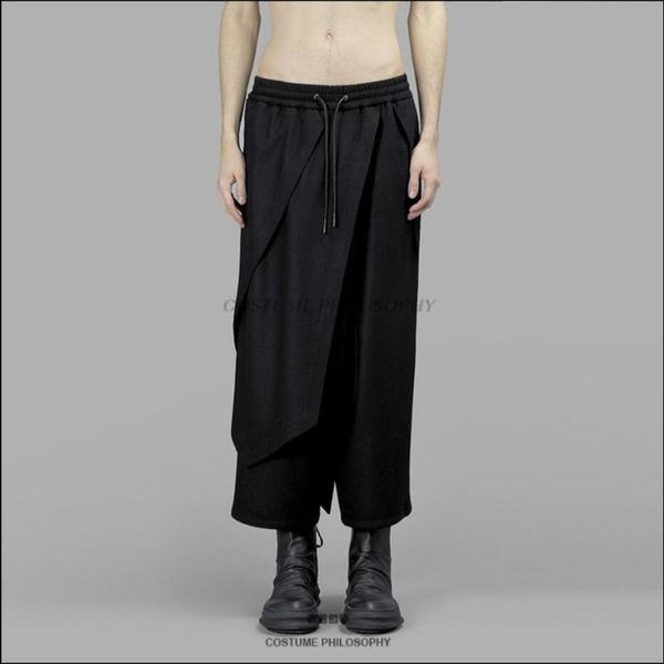 men's pants 27-44 spring and autumn tide men loose casual wide legs youth hairstylist personality skirts fake two harem, Black
men's pants 27-44 spring and autumn tide men loose casual wide legs youth hairstylist personality skirts fake two harem, Black