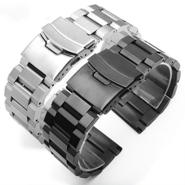 watch bands silver bracelet solid stainless steel band adjustable metal watchband men womens for watchband., Black;brown
watch bands silver bracelet solid stainless steel band adjustable metal watchband men womens for watchband., Black;brown