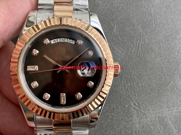 2023 new 40mm mens watch day-date 228238 stainless steel two-tone automatic mechanical 904l sapphire luxury wristwatches ar207, Slivery;brown
2023 new 40mm mens watch day-date 228238 stainless steel two-tone automatic mechanical 904l sapphire luxury wristwatches ar207, Slivery;brown