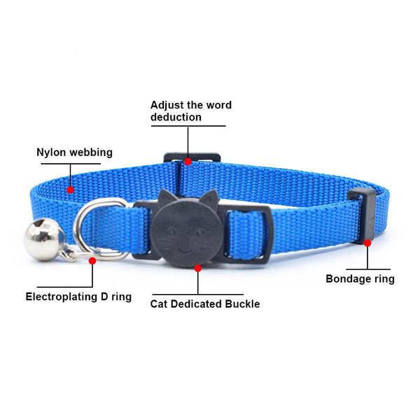 cat collars & leads collar with bell safety buckle kitten small dogs cats adjustable nylon pet supplies sasi
cat collars & leads collar with bell safety buckle kitten small dogs cats adjustable nylon pet supplies sasi