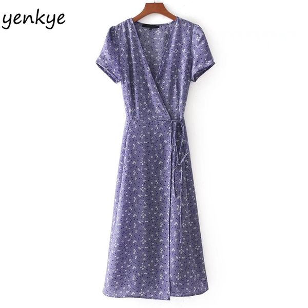 women lavender floral summer dresses cross v neck short sleeve tie waist a-line wrap midi dress vestidos verano 210514, Black;gray
women lavender floral summer dresses cross v neck short sleeve tie waist a-line wrap midi dress vestidos verano 210514, Black;gray