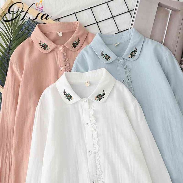 hsa women long sleeve blouses turn down collar embroidery ruffle lace shirts white blusas lady yarn bluses 210417
hsa women long sleeve blouses turn down collar embroidery ruffle lace shirts white blusas lady yarn bluses 210417