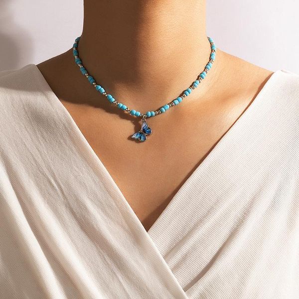 chokers bohemia y2k jewelry resin beads strand necklaces for girls drip oil butterfly charm pendant choker chain on the neck accessories, Golden;silver
chokers bohemia y2k jewelry resin beads strand necklaces for girls drip oil butterfly charm pendant choker chain on the neck accessories, Golden;silver