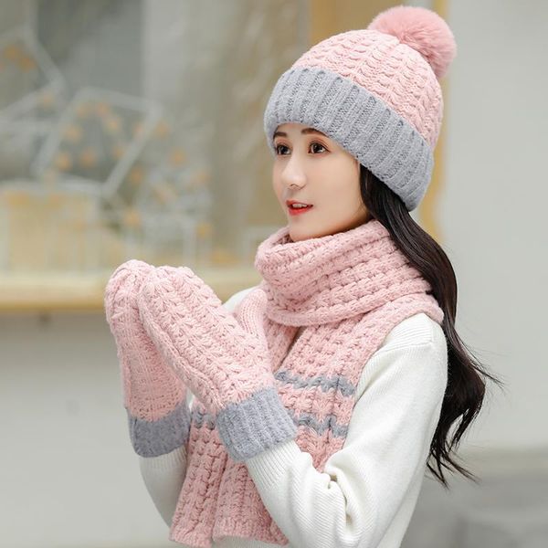 hats, scarves & gloves sets 2021 autumn and winter warm wool hat,girls korean version of versatile knitted hat,scarf,gloves,three sets, chri, Blue;gray
hats, scarves & gloves sets 2021 autumn and winter warm wool hat,girls korean version of versatile knitted hat,scarf,gloves,three sets, chri, Blue;gray
