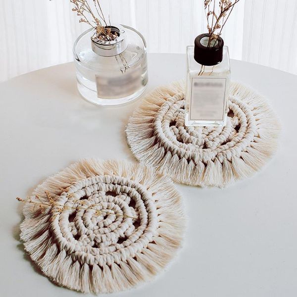 mats & pads braided table mat cup coasters hand-woven tapestry macrame wall hanging boho decor home decoration for office apartment bar
mats & pads braided table mat cup coasters hand-woven tapestry macrame wall hanging boho decor home decoration for office apartment bar