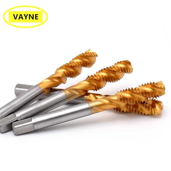 hand tools hsse with tin spiral fluted tap unc 1-64 2-56 4-40 5-40 6-32 8-32 10-24 12-24 1/4 5/16 3/8 7/16 1/2 machine screw thread taps
hand tools hsse with tin spiral fluted tap unc 1-64 2-56 4-40 5-40 6-32 8-32 10-24 12-24 1/4 5/16 3/8 7/16 1/2 machine screw thread taps