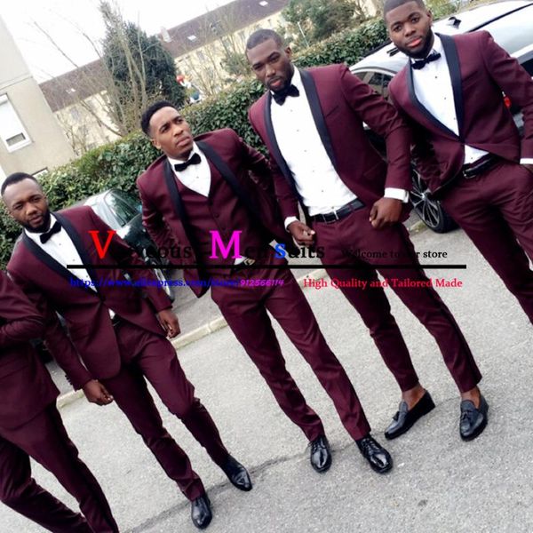 men's suits & blazers style african man groom wedding dress burgundy tuxedos shawl lapel mens 3 pieces (jacket+pants+vest), White;black
men's suits & blazers style african man groom wedding dress burgundy tuxedos shawl lapel mens 3 pieces (jacket+pants+vest), White;black