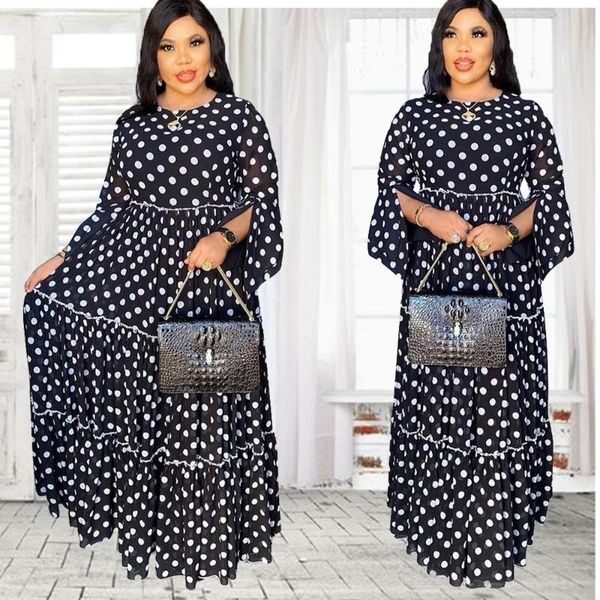 african dresses for women 2021 bazin black evening party maxi white dot flared split sleeves long robe elegant lady ethnic clothing, Red
african dresses for women 2021 bazin black evening party maxi white dot flared split sleeves long robe elegant lady ethnic clothing, Red
