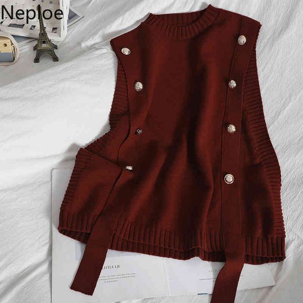 neploe knitwear sweaters vest women double-breasted o-neck sleeveless knitted pullovers waistcoat pull femme chic tank 210422, White;black
neploe knitwear sweaters vest women double-breasted o-neck sleeveless knitted pullovers waistcoat pull femme chic tank 210422, White;black