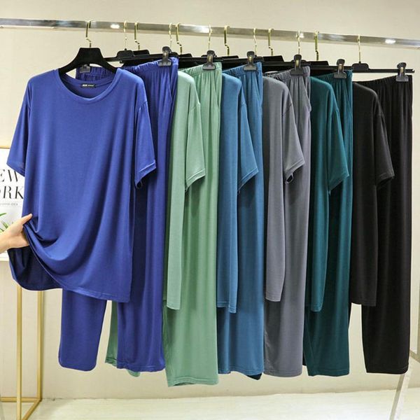 men's sleepwear fdfklak home suits soft nightwear 4xl-6xl summer pajama sets man plus size modal pyjamas shorts sleeve sleep wear pijam, Black;brown
men's sleepwear fdfklak home suits soft nightwear 4xl-6xl summer pajama sets man plus size modal pyjamas shorts sleeve sleep wear pijam, Black;brown