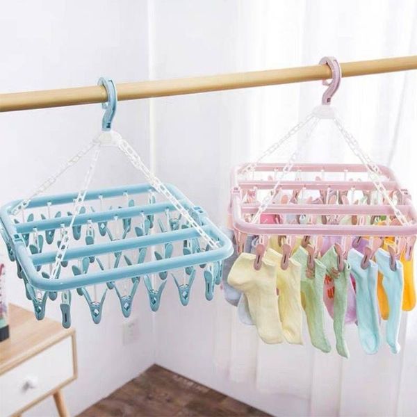 hangers & racks clothes hanger foldable for household plastic multi-clip socks underwear hook rack outdoor balcony
hangers & racks clothes hanger foldable for household plastic multi-clip socks underwear hook rack outdoor balcony