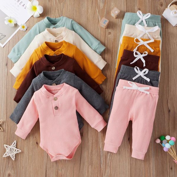 infant born baby girls boys ribbed solid bodysuits+elastic pants outfits set clothes baby's sets clothing, White
infant born baby girls boys ribbed solid bodysuits+elastic pants outfits set clothes baby's sets clothing, White
