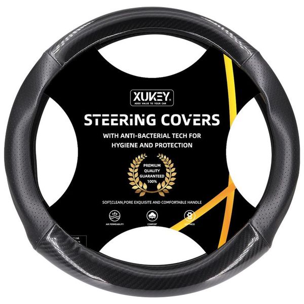steering wheel covers 38cm 15" carbon fiber + leather car cover non-slip sweat absorbing wear resistant sports fashion interiors
steering wheel covers 38cm 15" carbon fiber + leather car cover non-slip sweat absorbing wear resistant sports fashion interiors