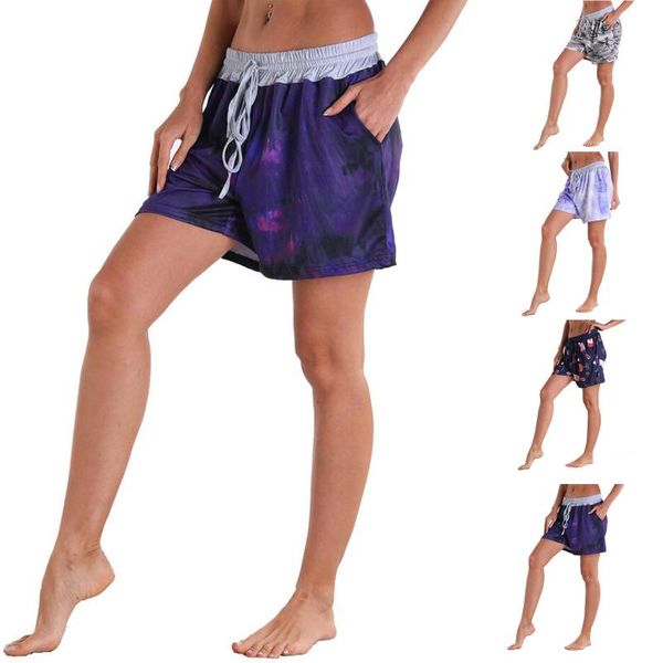 women's shorts drawstring home yog-a women ladies casual short bottom beach surfing fitness outdoor sports floral print trousers, White;black
women's shorts drawstring home yog-a women ladies casual short bottom beach surfing fitness outdoor sports floral print trousers, White;black