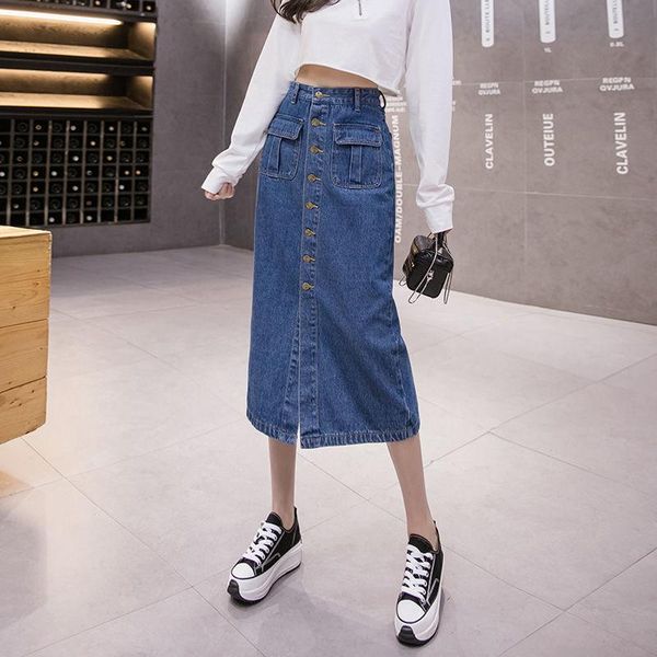 skirts blue slim single-breasted denim skirt for women plus size 5xl solid high waist a-line korean style casual female, Black
skirts blue slim single-breasted denim skirt for women plus size 5xl solid high waist a-line korean style casual female, Black