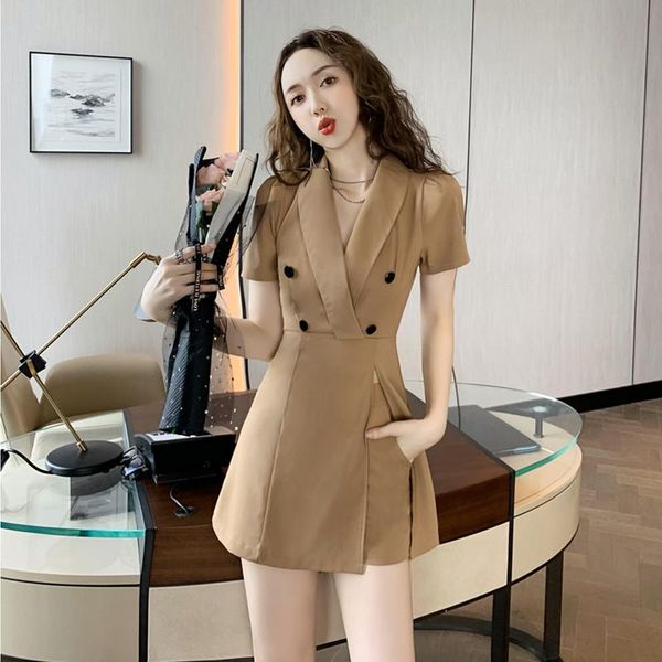 women's tracksuits custom suit shorts set 2021 summer v-neck slim fit waist short sleeve two-piece, Gray
women's tracksuits custom suit shorts set 2021 summer v-neck slim fit waist short sleeve two-piece, Gray