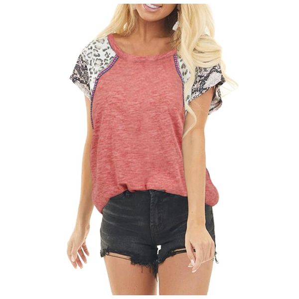 t-shirt women's casual summer leopard snake skin cute o-neck short-sleeved chaleco de mujer, White
t-shirt women's casual summer leopard snake skin cute o-neck short-sleeved chaleco de mujer, White