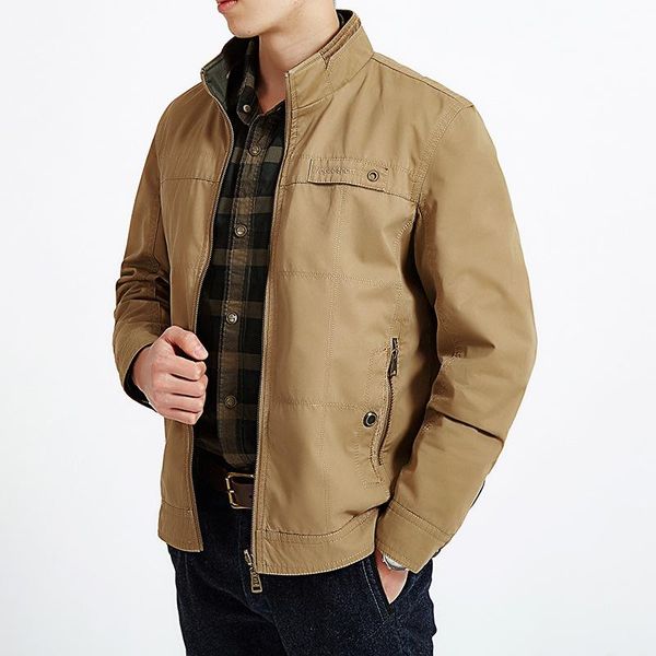 men's jackets yuwaijiaren 2021 arrival mens spring jacket casual cotton bomber army fashion stand collar male outerwear, Black;brown
men's jackets yuwaijiaren 2021 arrival mens spring jacket casual cotton bomber army fashion stand collar male outerwear, Black;brown