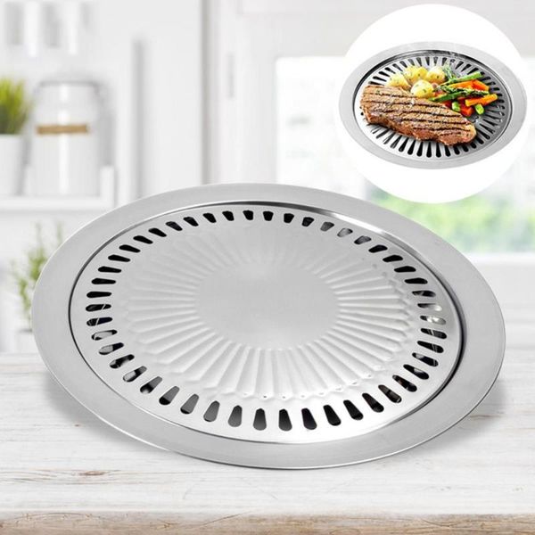 tools & accessories korean style non-stick barbecue tray kitchen outdoor bbq cooking round roasting pan utensil
tools & accessories korean style non-stick barbecue tray kitchen outdoor bbq cooking round roasting pan utensil