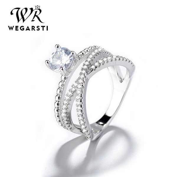 cluster rings wegarsti 925 sterling silver women romantic wedding band with cz ring engagement anillos gift, Golden;silver
cluster rings wegarsti 925 sterling silver women romantic wedding band with cz ring engagement anillos gift, Golden;silver