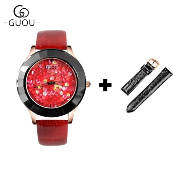 wristwatches guou watch women luxury ladies wrist rhinestone women's watches shiny diamond genuine leather clock, Slivery;brown
wristwatches guou watch women luxury ladies wrist rhinestone women's watches shiny diamond genuine leather clock, Slivery;brown