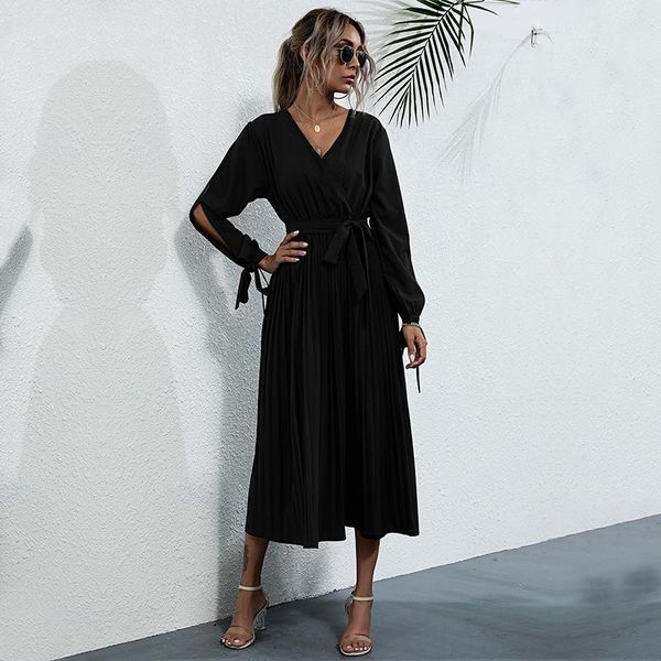 casual dresses solid black dress hollow out female autumn high waist long length v-neck elegant fashion style straight, Black;gray
casual dresses solid black dress hollow out female autumn high waist long length v-neck elegant fashion style straight, Black;gray