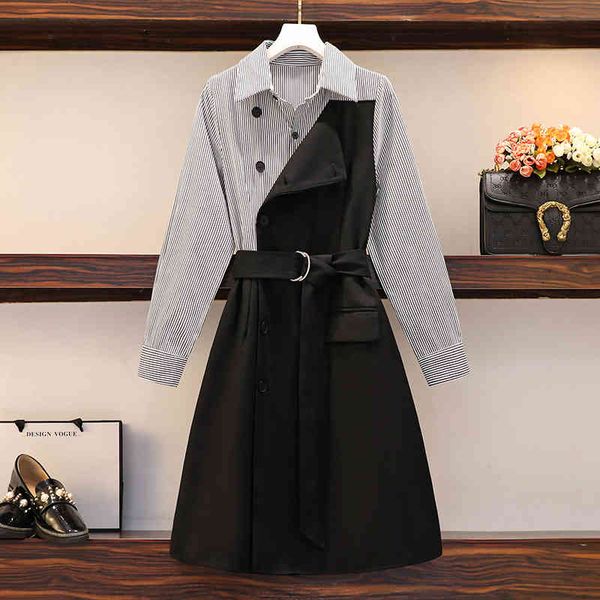 2021 fashion fake spring of two parts ladies sleeve long waist high female dress attacked, Black;gray
2021 fashion fake spring of two parts ladies sleeve long waist high female dress attacked, Black;gray