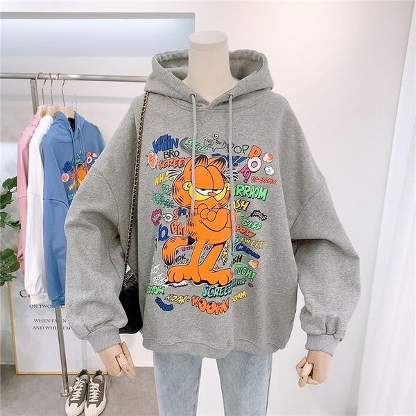 women's jackets female autumn impression of loose cartoons with hood streetwear women's fashions hoodies kawaii clothing 7olg, Black;brown
women's jackets female autumn impression of loose cartoons with hood streetwear women's fashions hoodies kawaii clothing 7olg, Black;brown